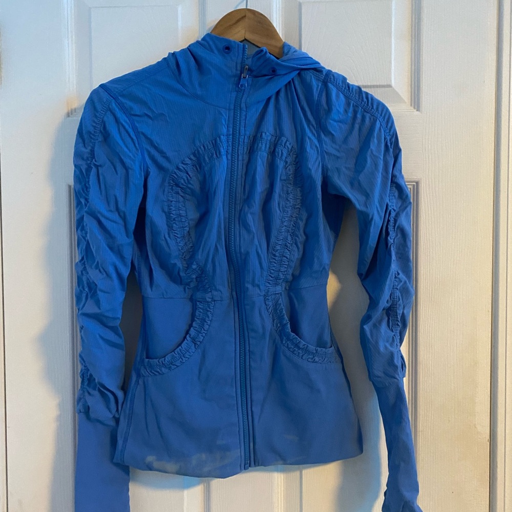 Blue Hooded Jacket